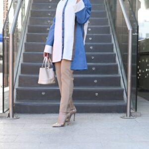 أحدث الموديلات طقم نسائئ جذاب باللون الابيض والاصفر